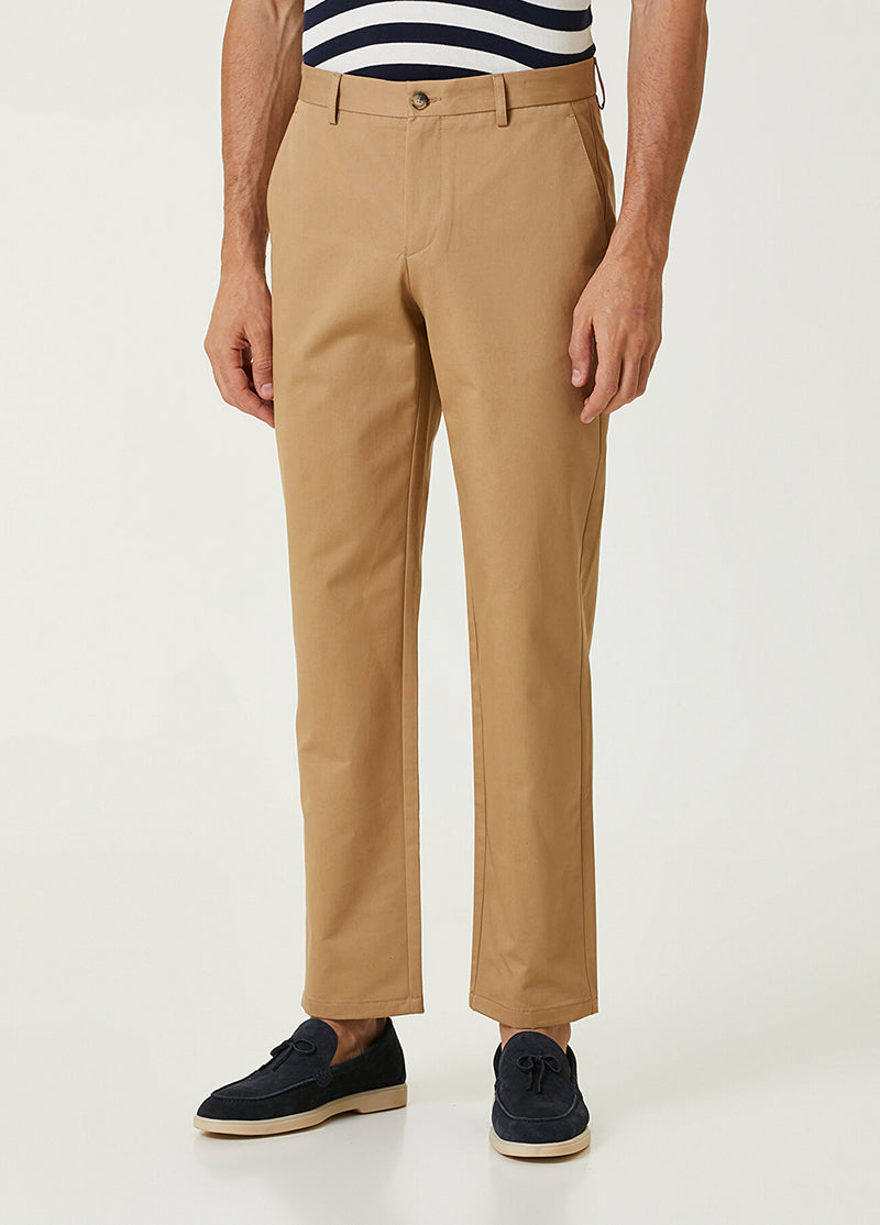 Beymen Club Men Straight Fit Trousers Camel