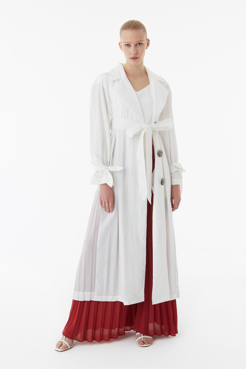 Exquise Coat Classic Off White - Wardrobe Fashion