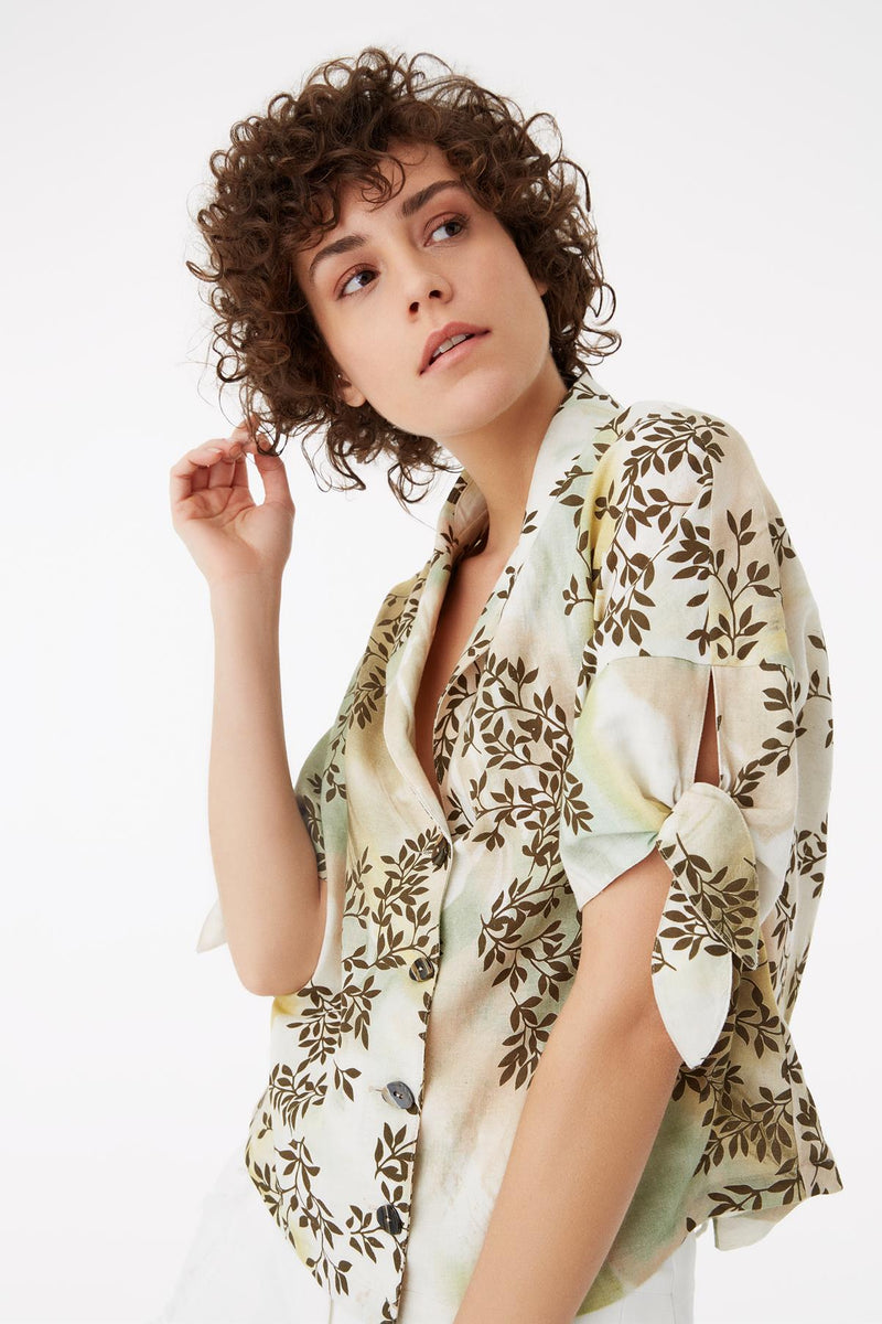 Exquise Shirt Print S/Sl Print