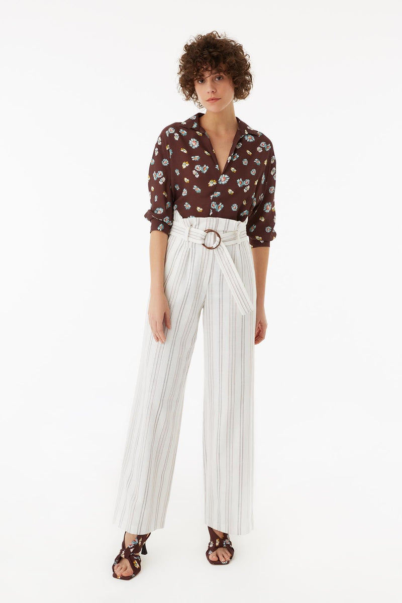 Exquise Trouser Stripe Print - Wardrobe Fashion