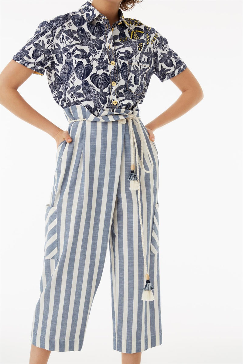 Exquise Trouser Stripe Print - Wardrobe Fashion