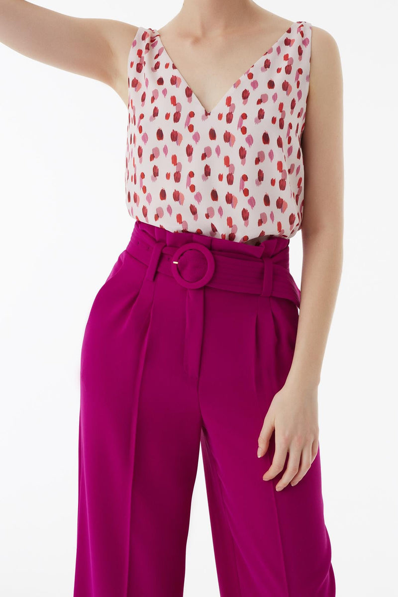 Exquise Trouser+Belt Pink - Wardrobe Fashion