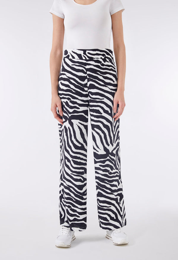 Choice Zebra Print Pattern Trouser Multicolor - Wardrobe Fashion