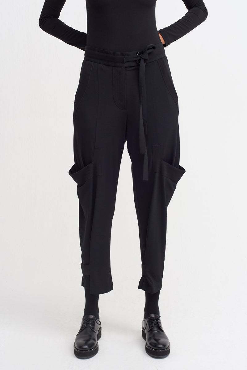 NU Stitched Detail Trouser Black