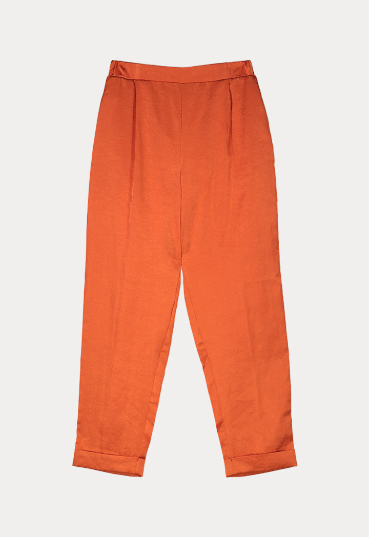 BERRIN Plain High Waist Trouser ORANGE