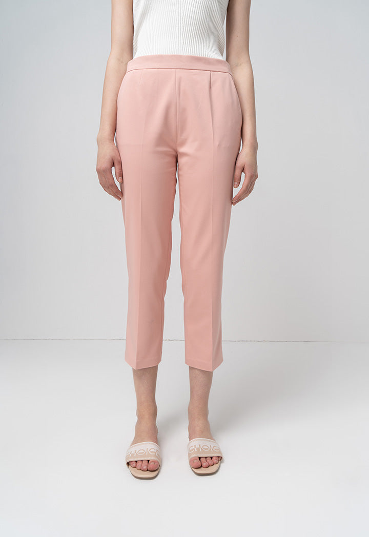 Choice Wide Leg High Waist Trouser Blush