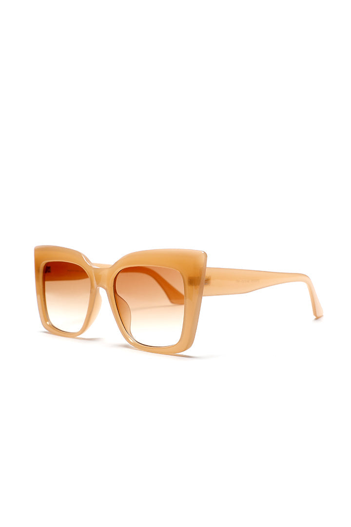 Choice Brown Gradient Cat Eye Sunglasses Brown