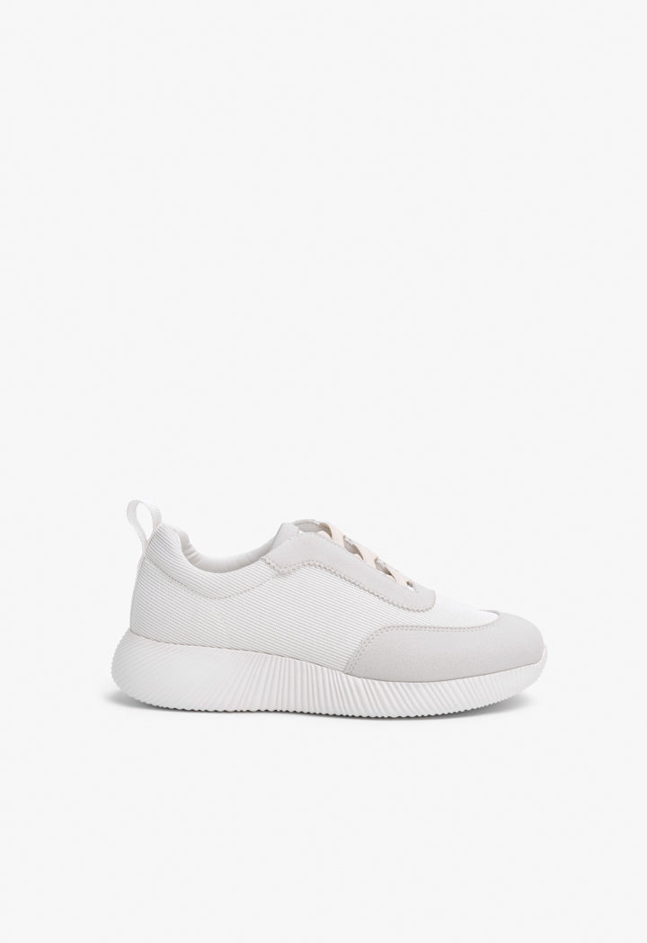 Choice Two Toned Laceless Sneakers Off White