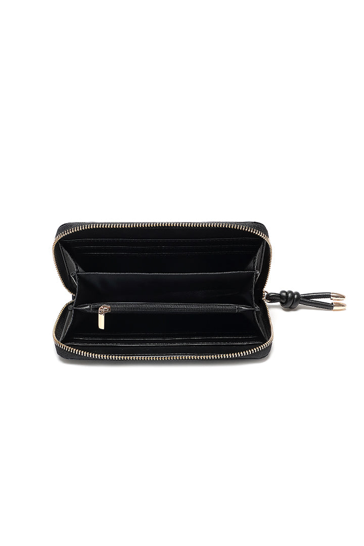 Choice Textured Continental Wallet Black