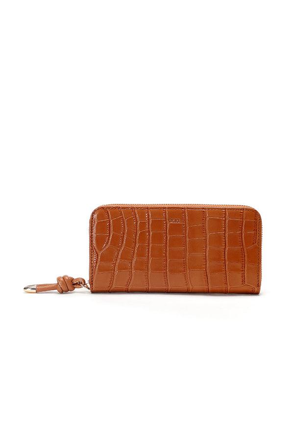 Choice Textured Continental Wallet Tan