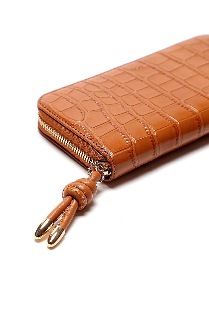 Choice Textured Continental Wallet Tan