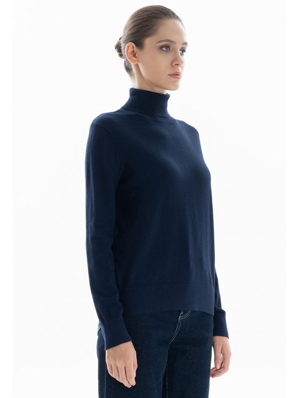 Choice Turtleneck Sweater Navy