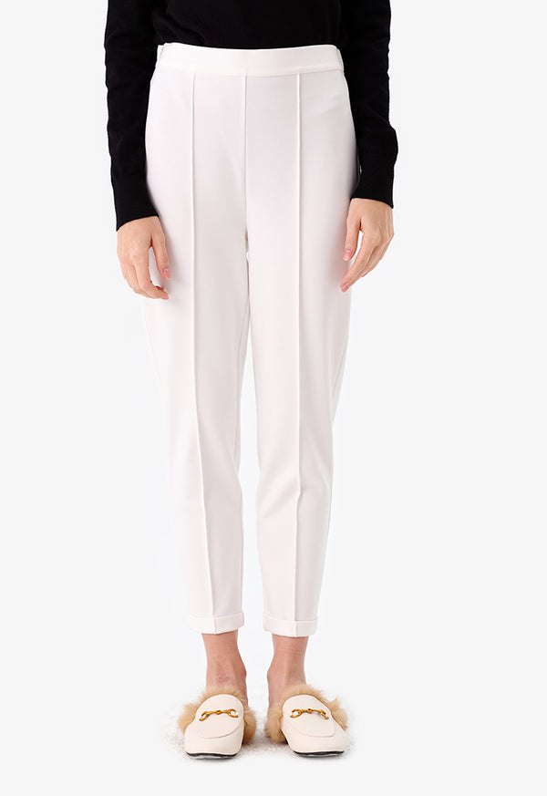 Choice Classic Folded Hem Trouser Off White