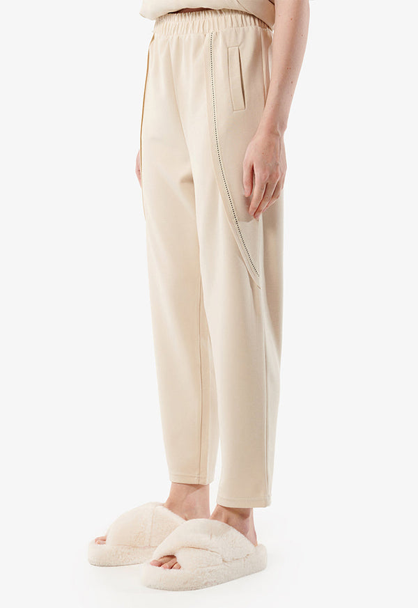 Choice Elasticated Waist Trousers Stone