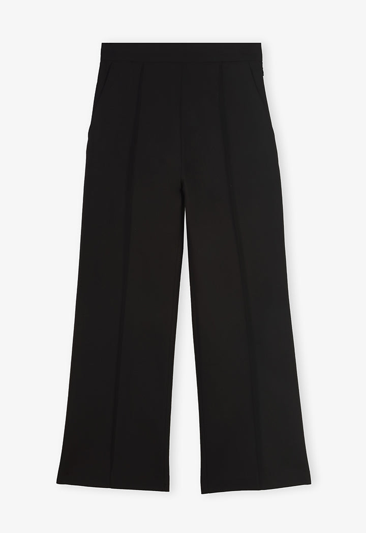 Choice Basic Straight Legs Formal Trousers Black