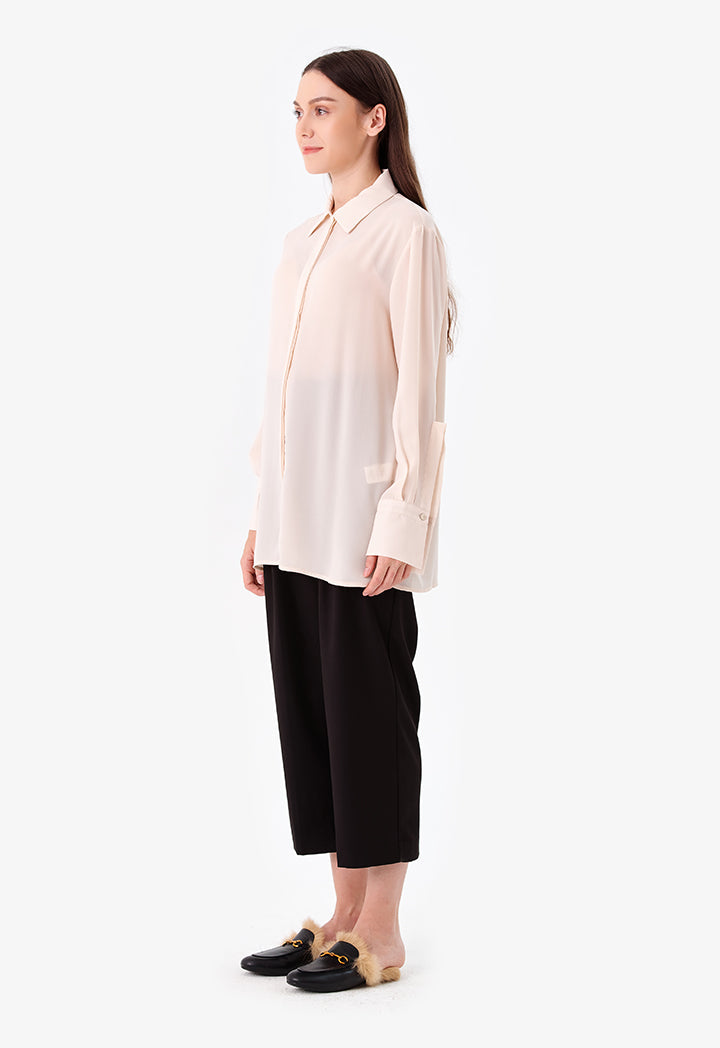 Choice Single-Toned Shirt Offwhite