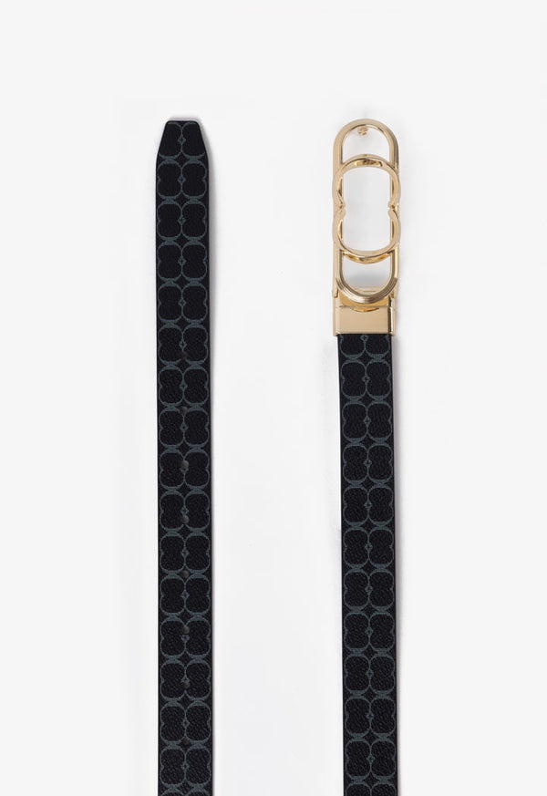 Choice Printed Monogram Belt Black