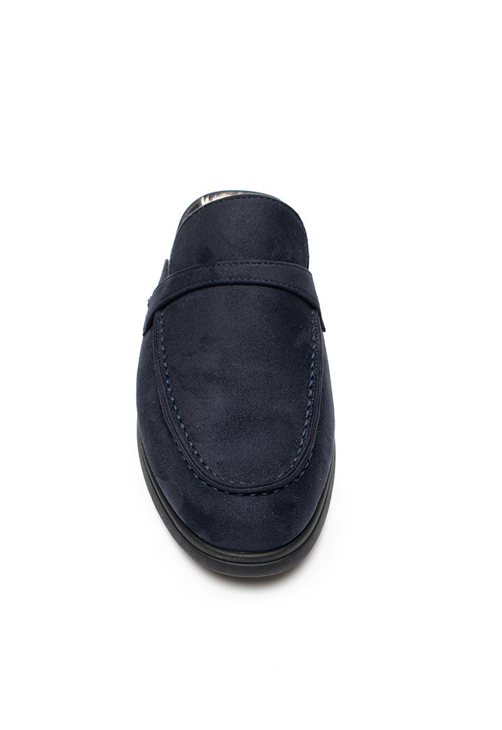 Choice Solid Slip On Mules Navy