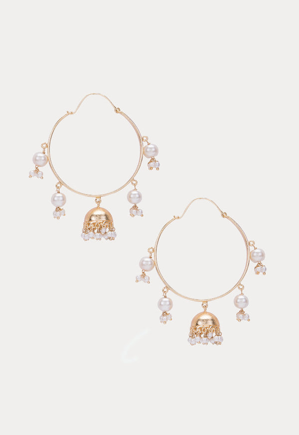 Choice Hoop Chandelier Earrings Gold - Wardrobe Fashion