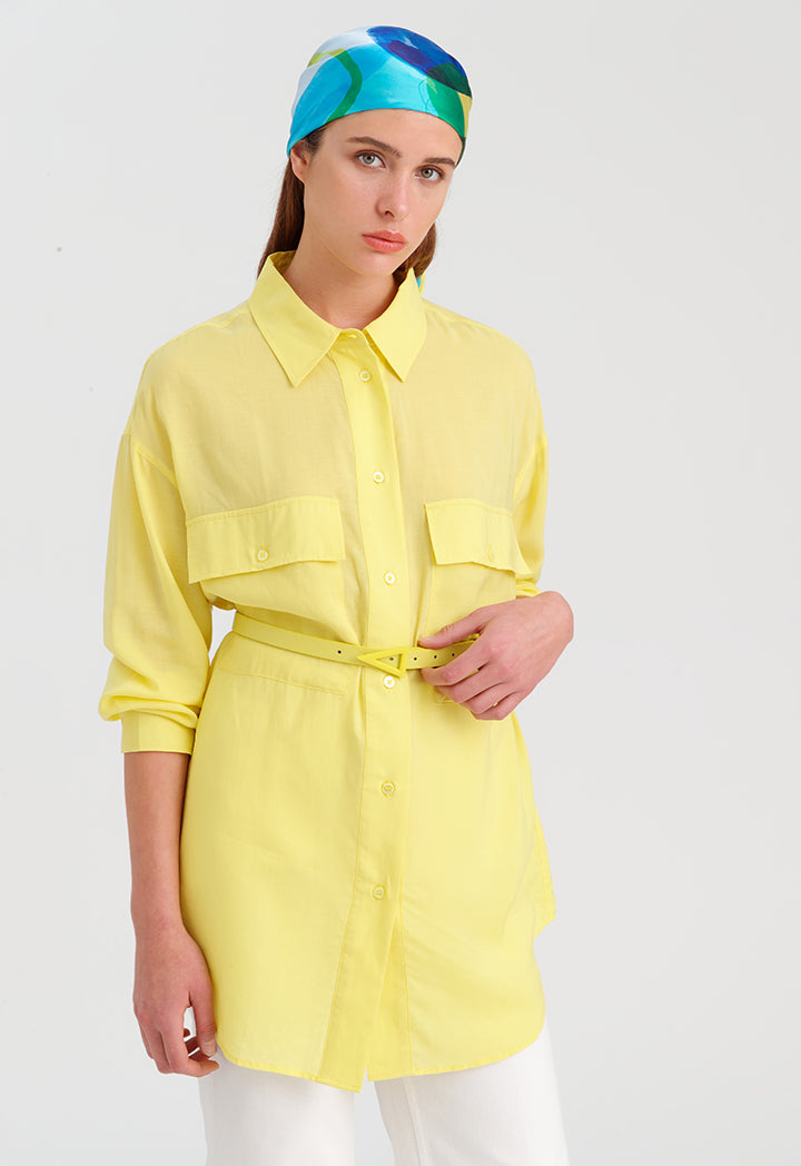 Choice Basic Double Shirt Lime-Yellow