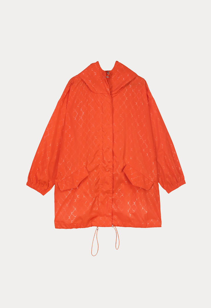 Choice Zip Up Hoodie Jacket Orange