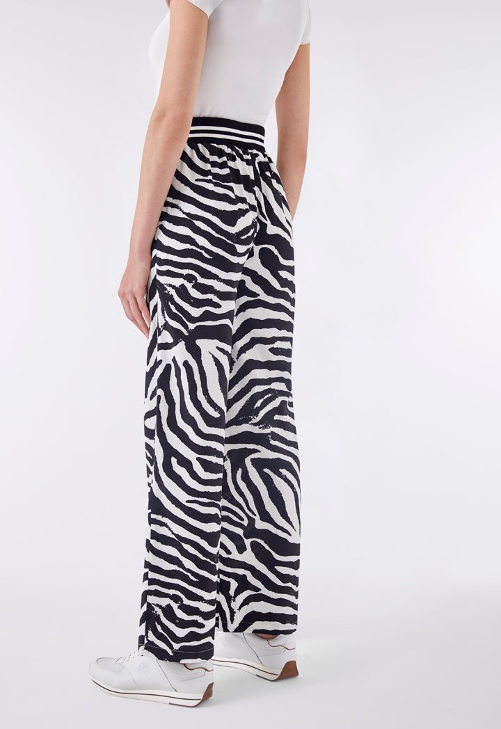 Choice Zebra Print Pattern Trouser Multicolor - Wardrobe Fashion