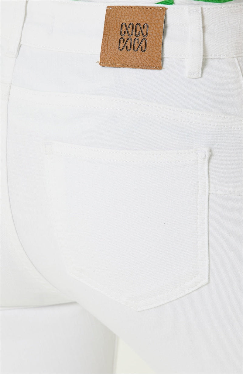 Network Slim Fit Denim Trouser White