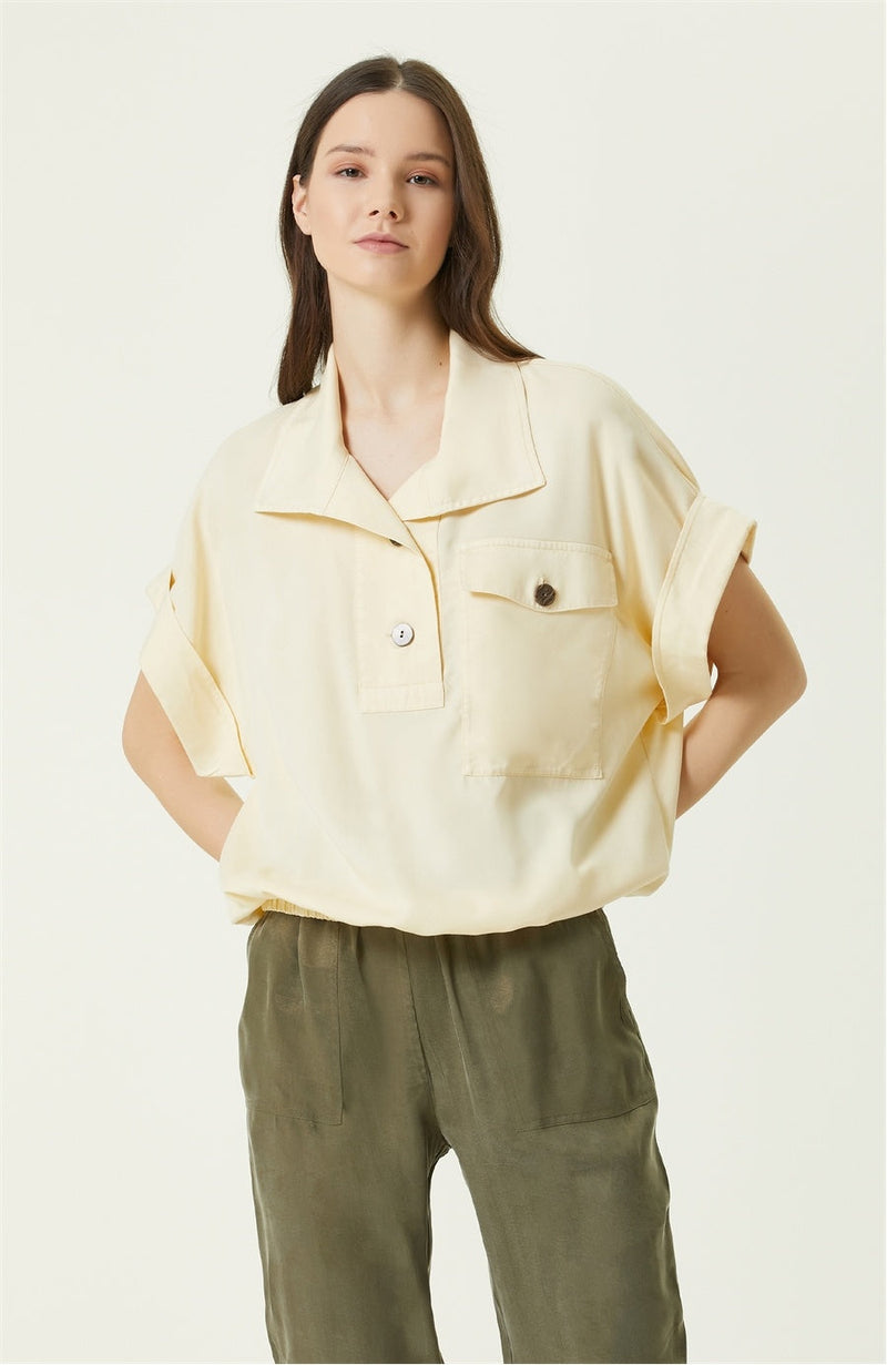 Network Basic  Fit Blouse Cream