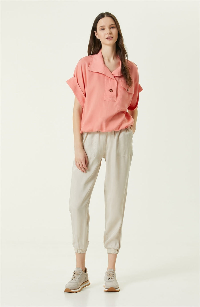 Network Basic  Fit Blouse Coral