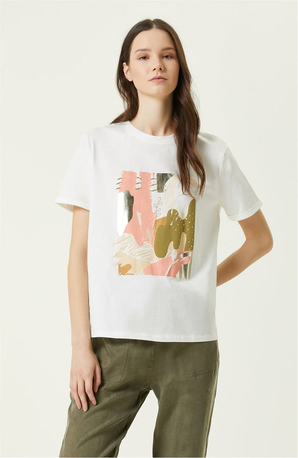 Network Printed T-Shirt White