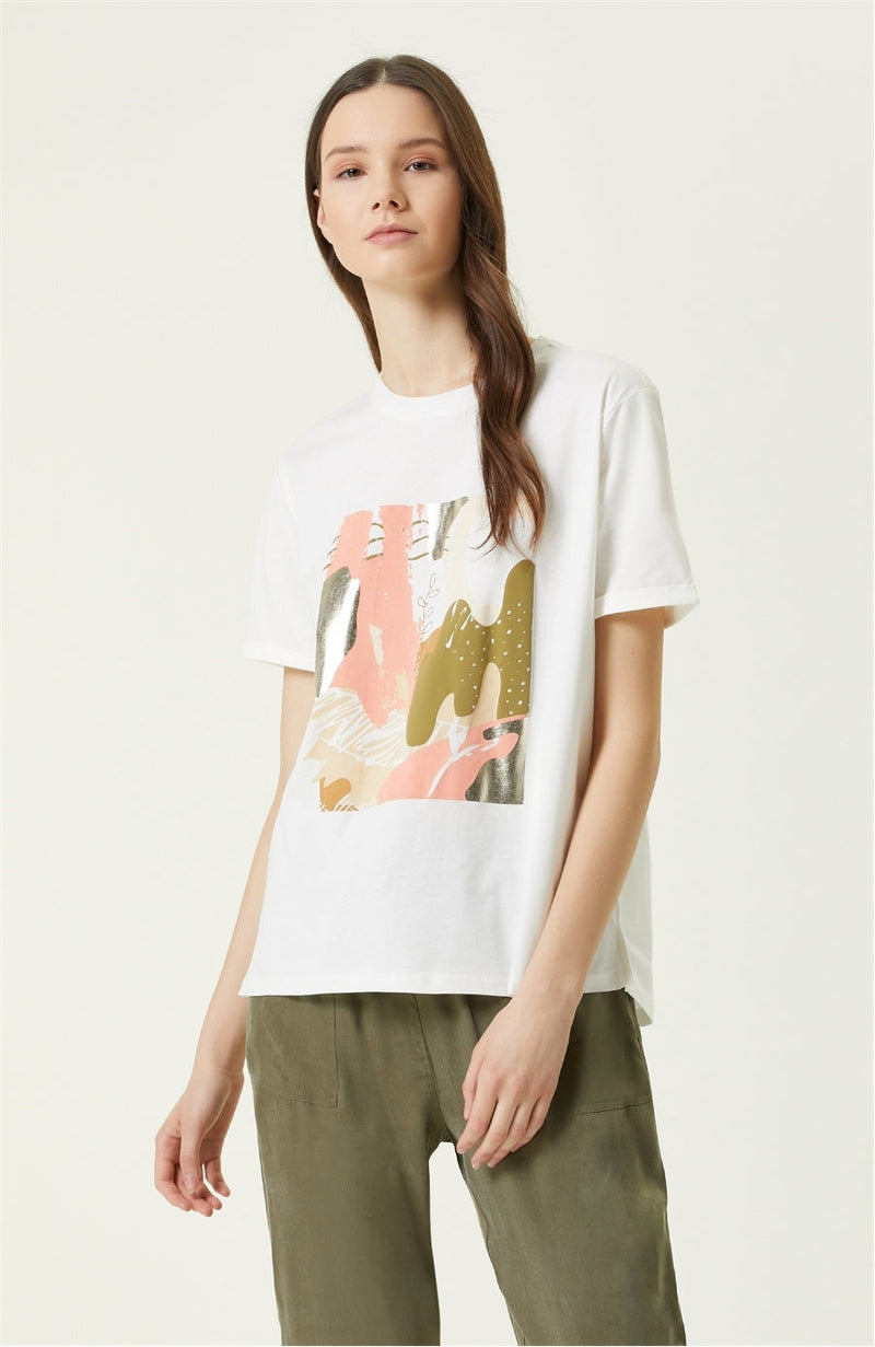 Network Printed T-Shirt White