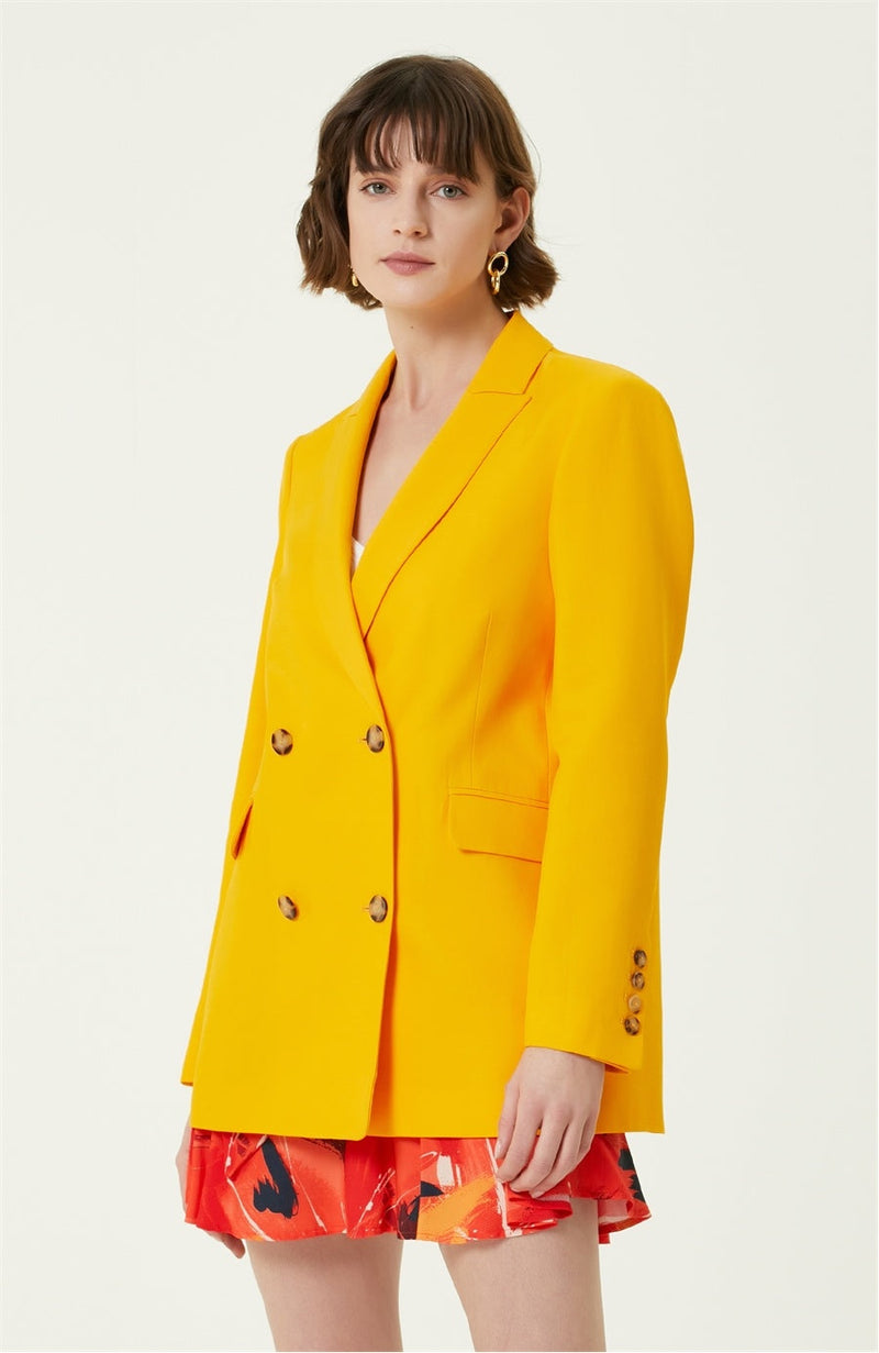 Network Regular Fit Blazer Yellow