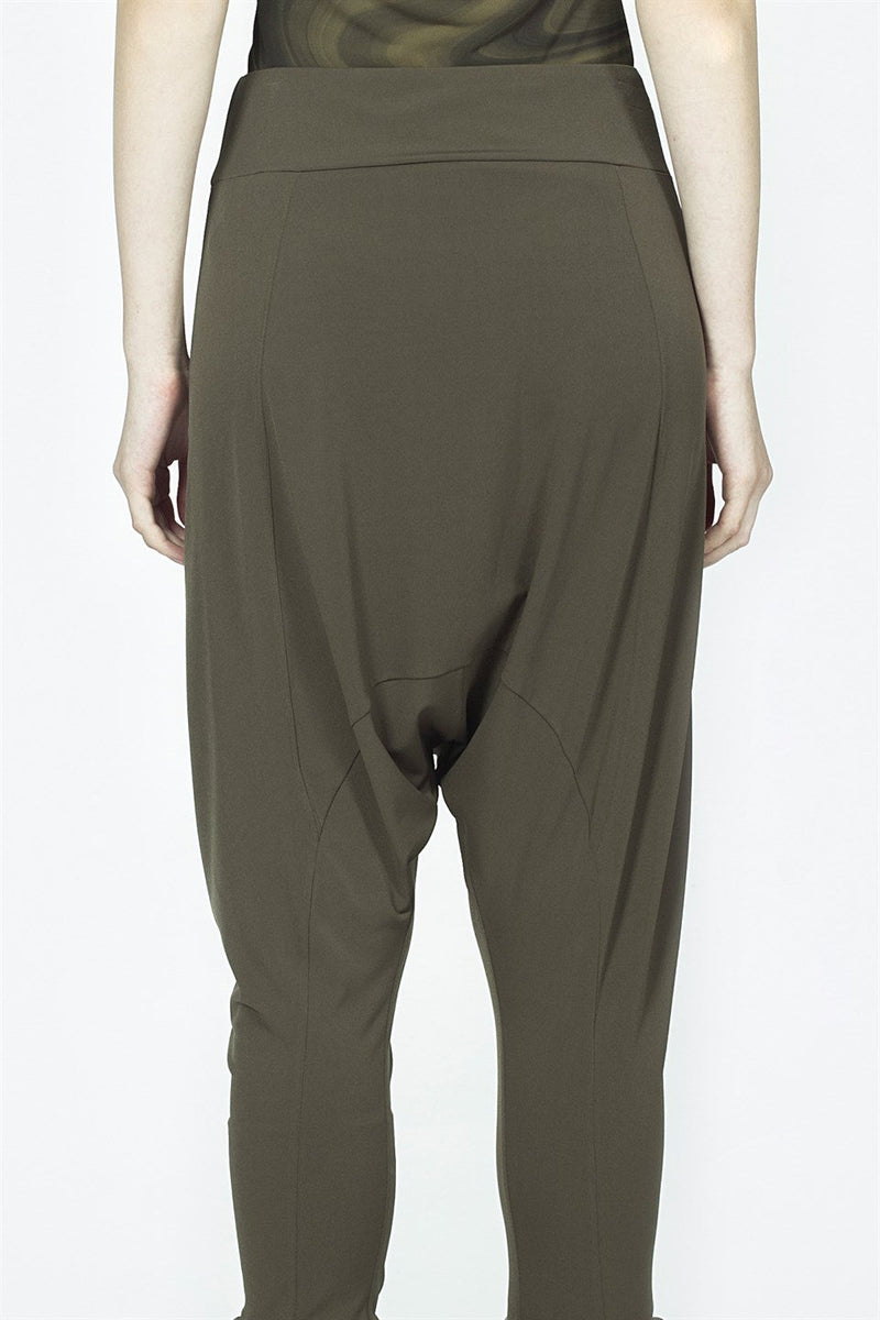 Nu Military High Waist Harem Trouser 610 Khaki