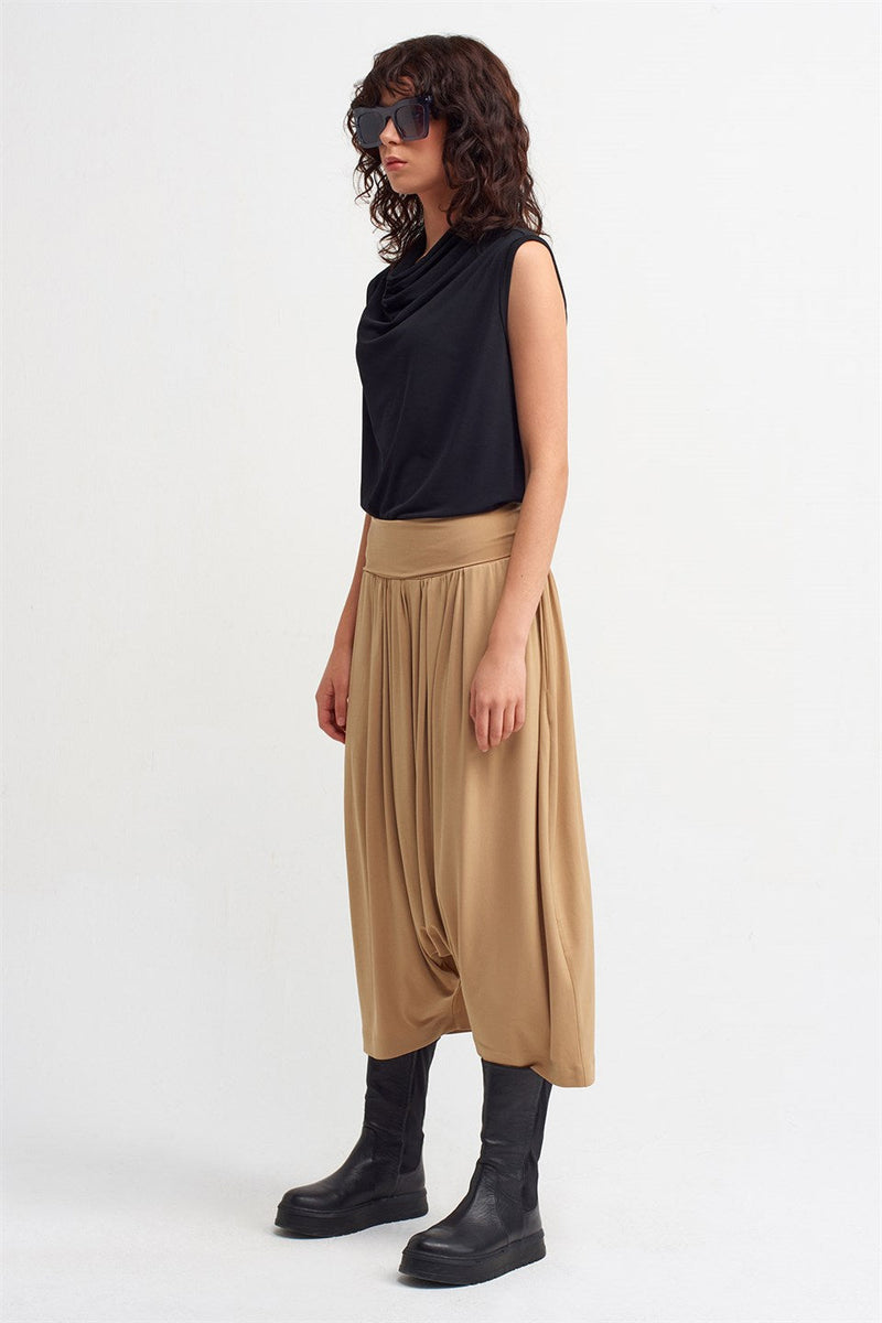 Nu High Waist Harem Trouser Nude