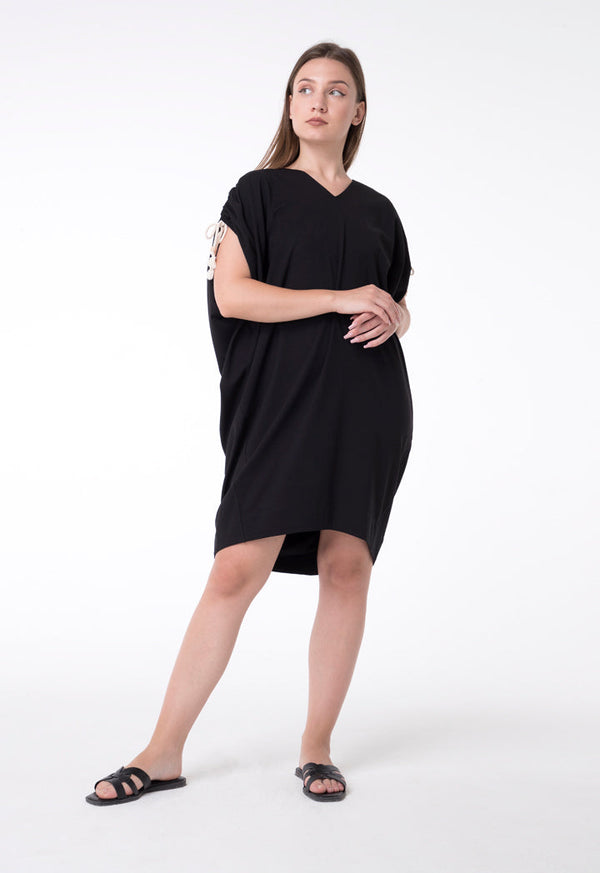 Exquise Dress Short V-Neck Black