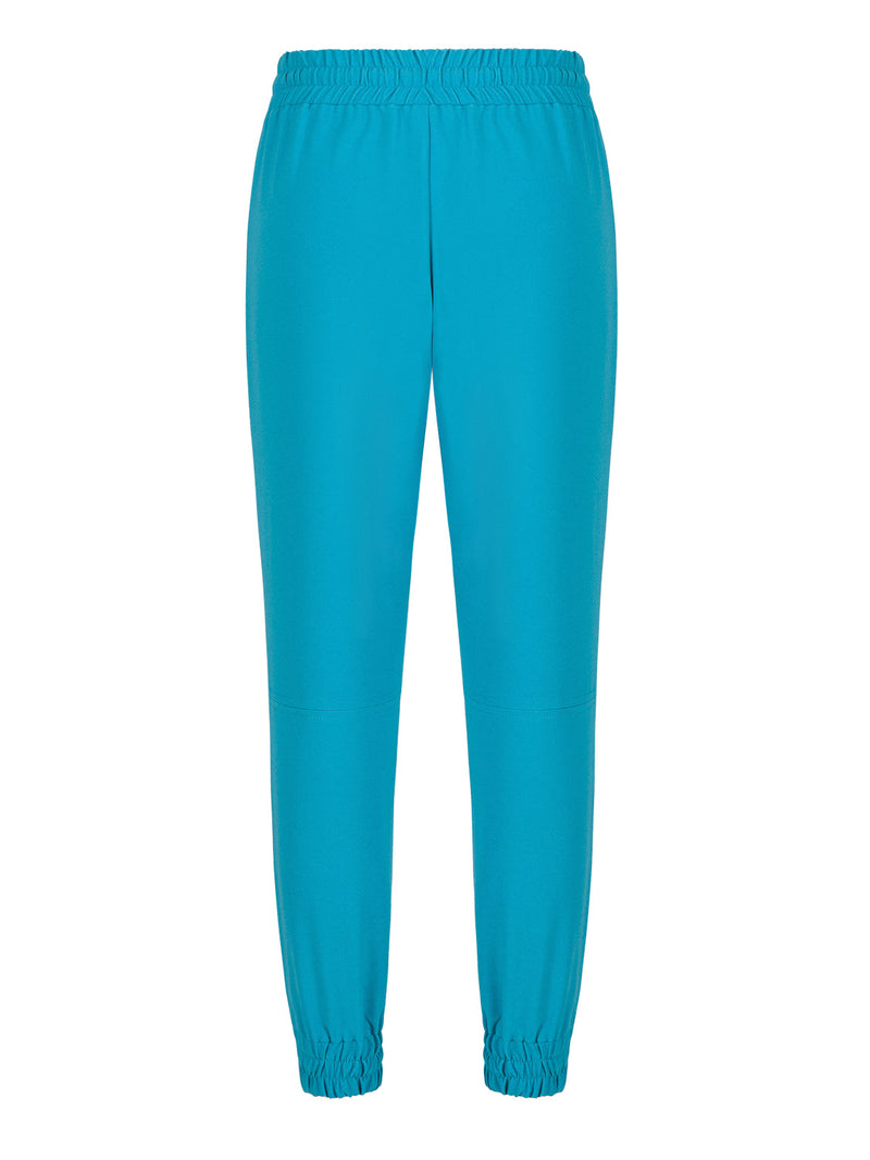 Nocturne Elastic High Waist Drawstring Detail Trouser Turquoise