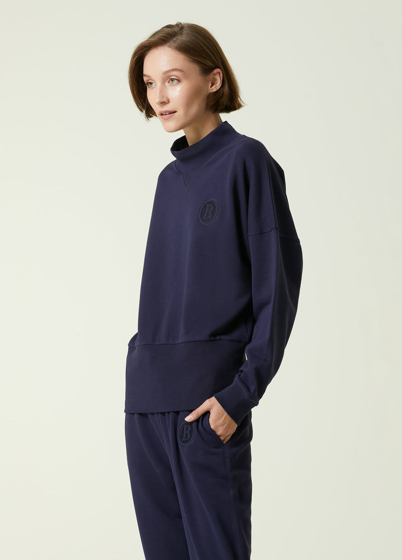 Beymen Collection High Neck Sweatshirt Navy Blue