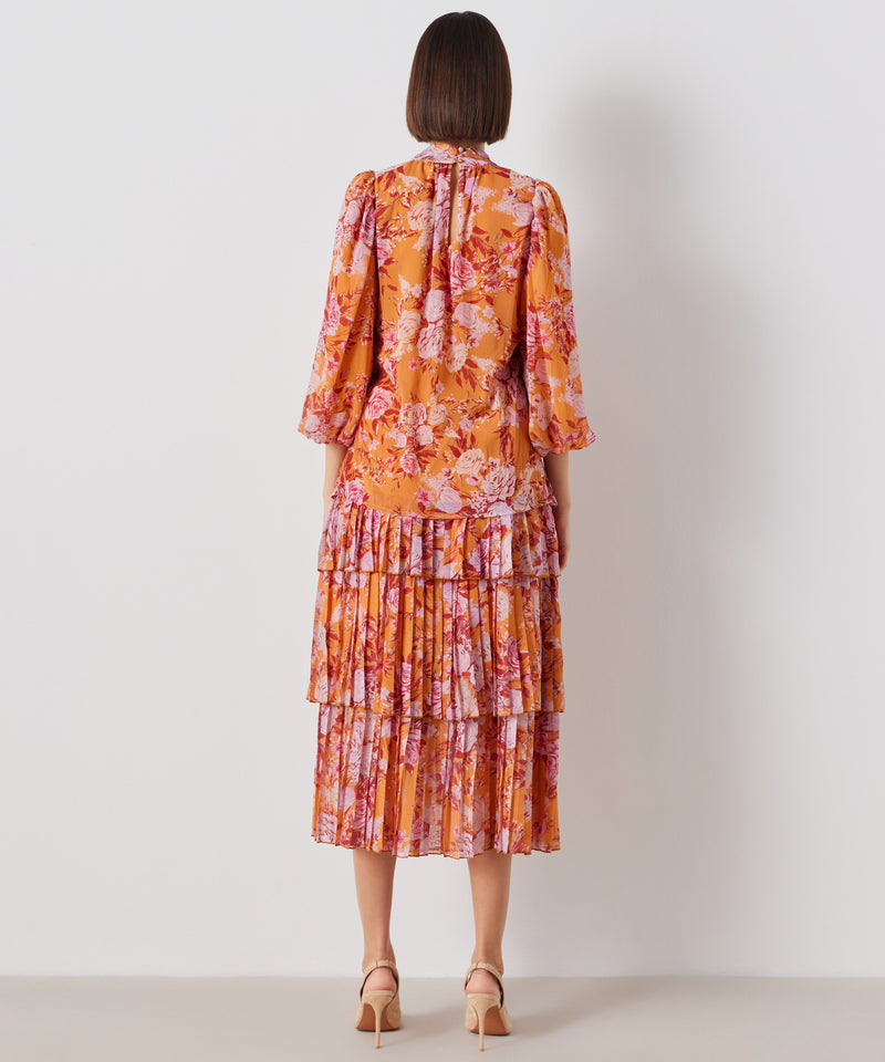 Ipekyol Floral Cross Over Blouse Orange