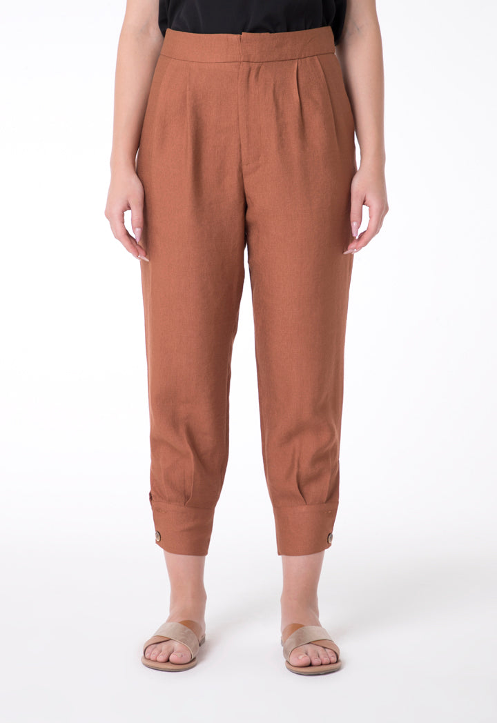 BERRIN Elastic High Waist Trouser COPPER