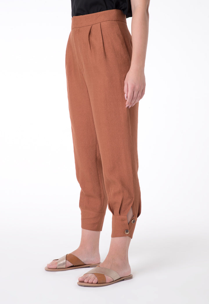 BERRIN Elastic High Waist Trouser COPPER