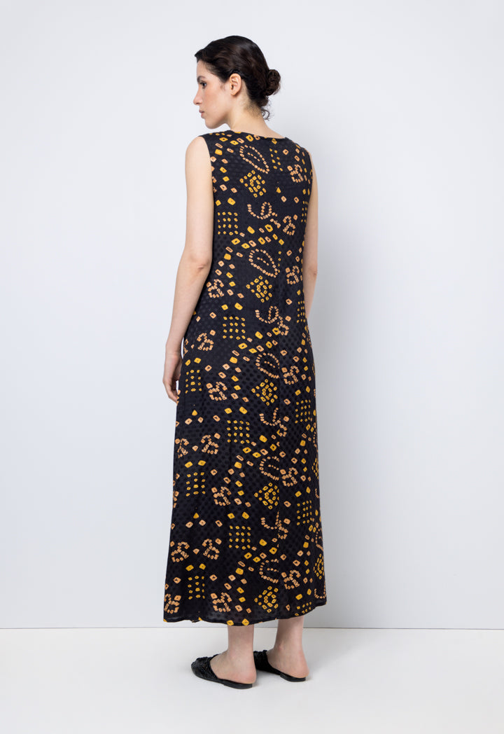 Choice Printed Sleeveless Maxi Dress Printed Multi