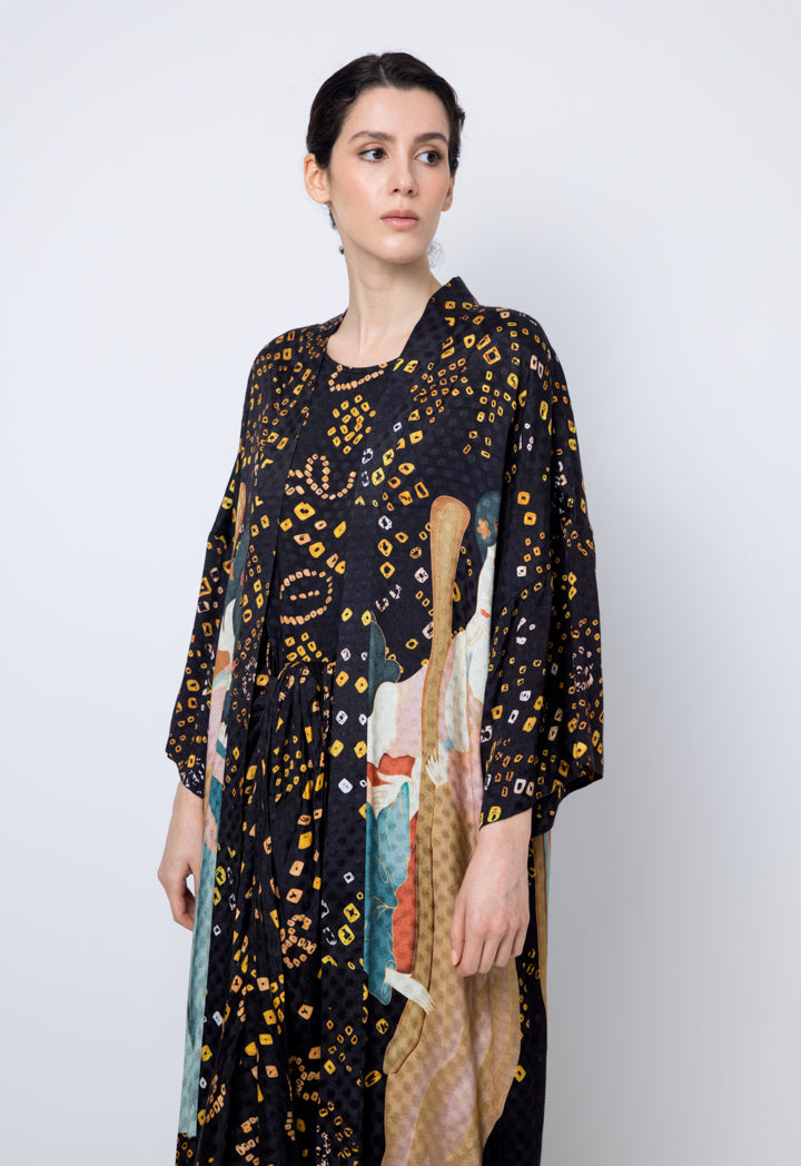 Choice Printed Long Sleeves Abaya Printed Multi