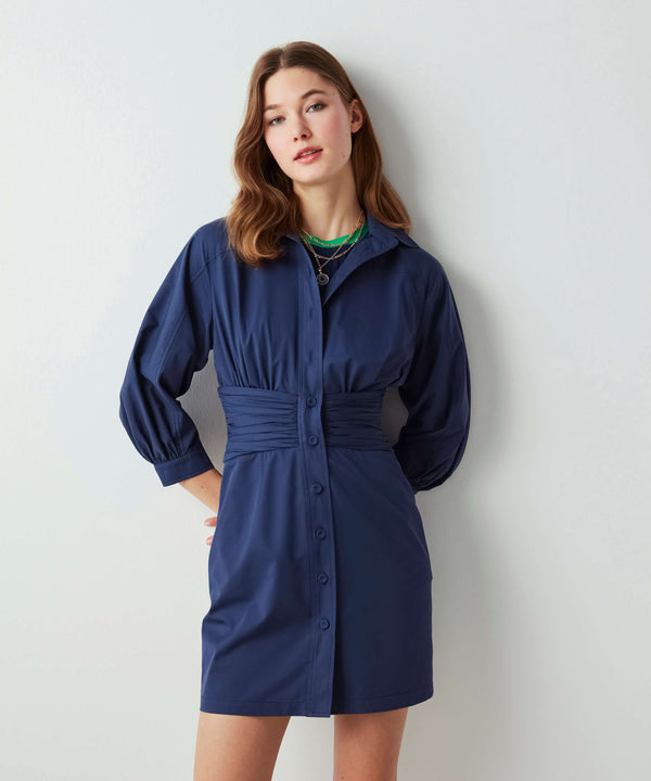 Ipekyol Waist Accent Mini Dress Navy