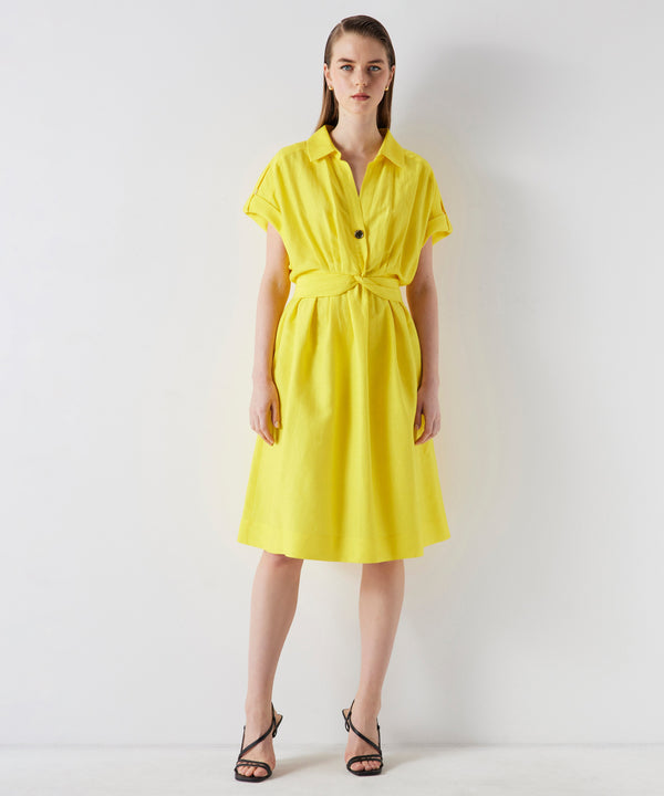 Ipekyol Waist Detail Shirt Dress Yellow