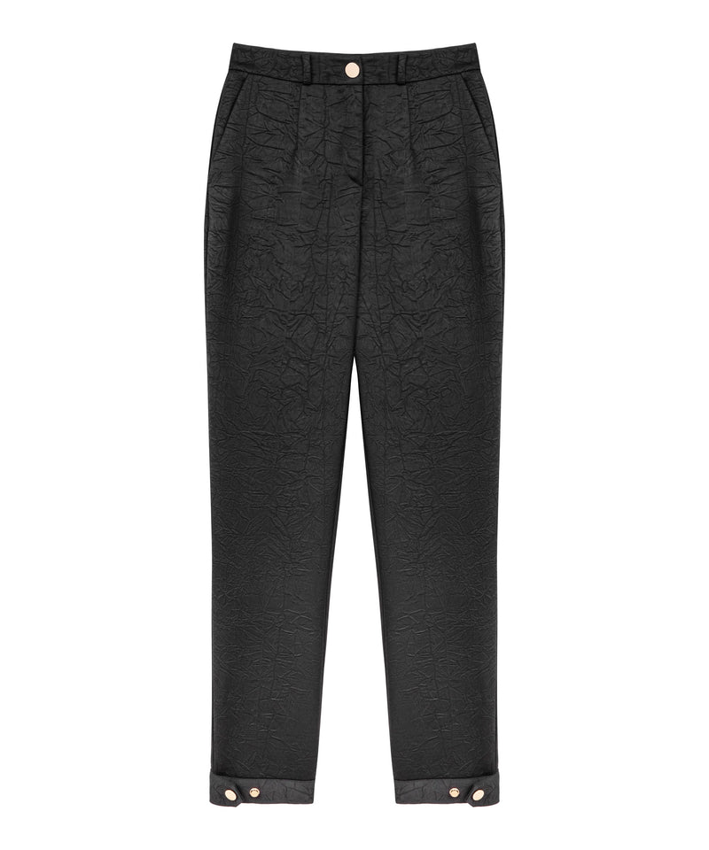 Ipekyol Mid Waist Textured Trousers Black