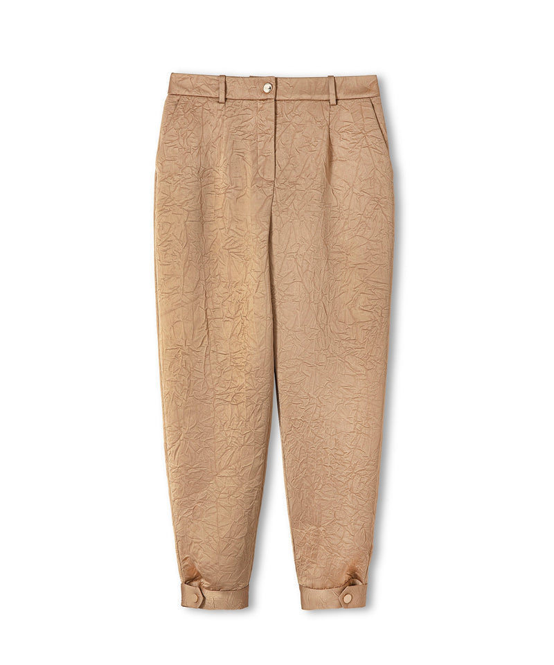 Ipekyol Mid Waist Textured Trousers Natural