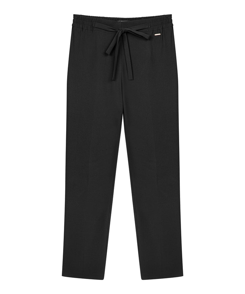 Ipekyol Elastic Waist Trousers With Metal Accessory Black