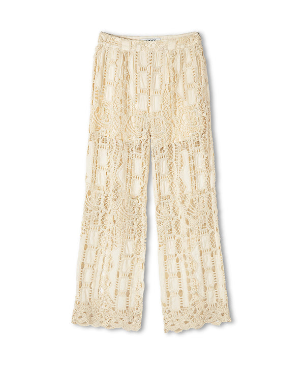 Ipekyol Crochet Mix Lace Detail Trousers Natural