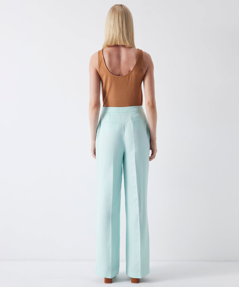 Ipekyol Wide Leg Fit Trousers Aqua