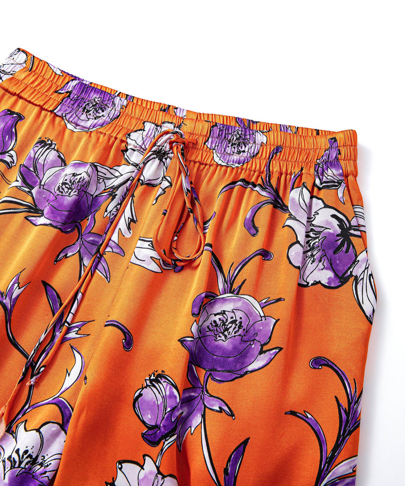 Ipekyol Flower Pattern Trousers Orange